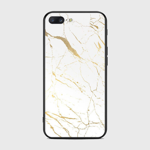 OnePlus 5 Cover- White Marble Series 2 - HQ Ultra Shine Premium Infinity Glass Soft Silicon Borders Case