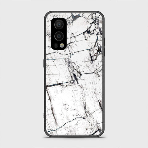 OnePlus Nord 2 Cover - White Marble Series 2 - HQ Ultra Shine Premium Infinity Glass Soft Silicon Borders Case