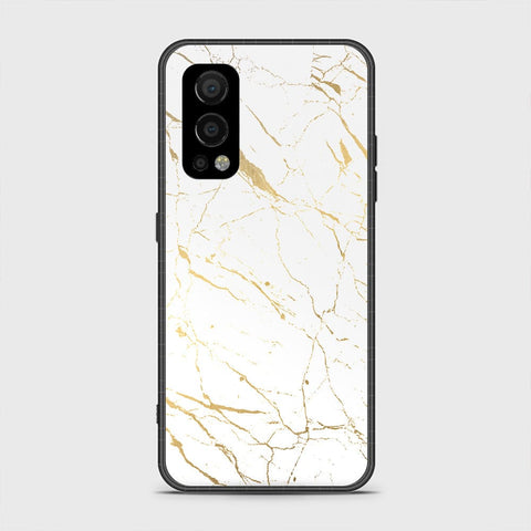 OnePlus Nord 2 Cover - White Marble Series 2 - HQ Ultra Shine Premium Infinity Glass Soft Silicon Borders Case