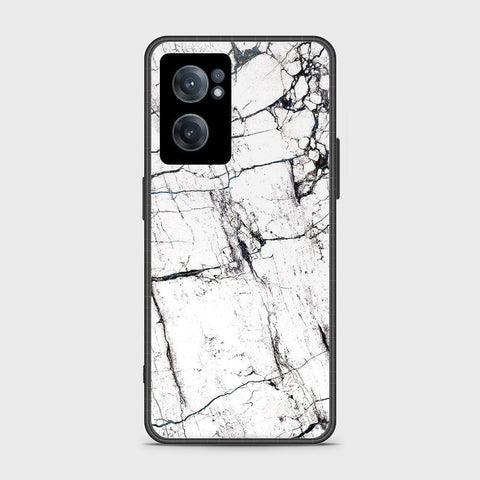 OnePlus Nord CE 2 5G Cover- White Marble Series 2 - HQ Ultra Shine Premium Infinity Glass Soft Silicon Borders Case