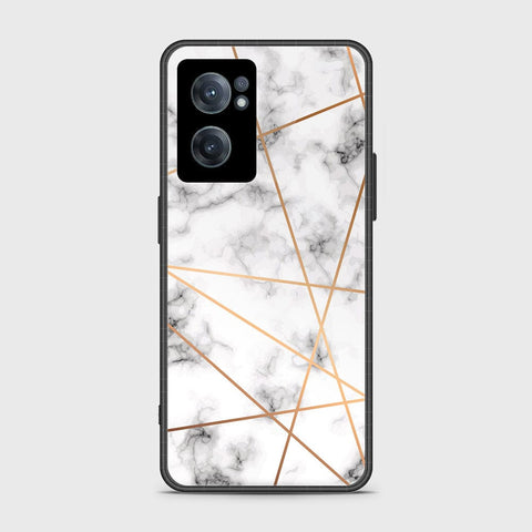 OnePlus Nord CE 2 5G Cover- White Marble Series 2 - HQ Ultra Shine Premium Infinity Glass Soft Silicon Borders Case