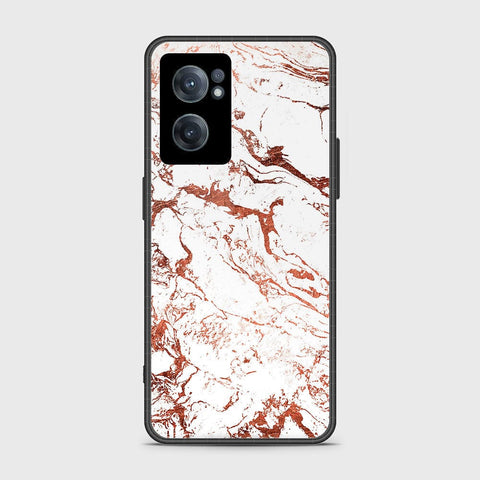 OnePlus Nord CE 2 5G Cover- White Marble Series 2 - HQ Ultra Shine Premium Infinity Glass Soft Silicon Borders Case