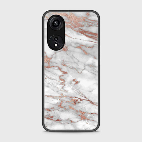 Oppo Reno 8T 5G  Cover- White Marble Series 2 - HQ Ultra Shine Premium Infinity Glass Soft Silicon Borders Case