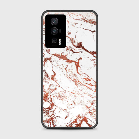 Xiaomi Poco F5 Pro Cover- White Marble Series 2 - HQ Ultra Shine Premium Infinity Glass Soft Silicon Borders Case