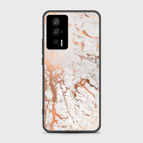 Xiaomi Poco F5 Pro Cover- White Marble Series 2 - HQ Ultra Shine Premium Infinity Glass Soft Silicon Borders Case