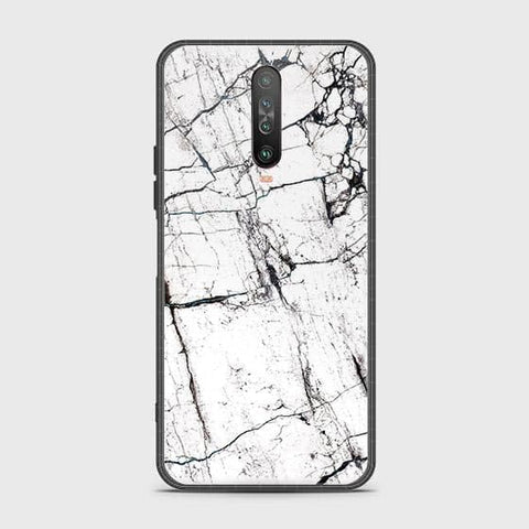 Xiaomi Poco X2 Cover - White Marble Series 2 - HQ Ultra Shine Premium Infinity Glass Soft Silicon Borders Case