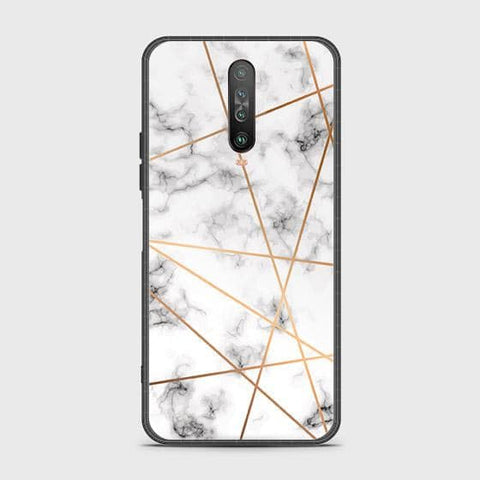 Xiaomi Poco X2 Cover - White Marble Series 2 - HQ Ultra Shine Premium Infinity Glass Soft Silicon Borders Case