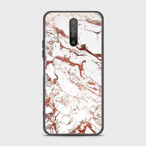 Xiaomi Poco X2 Cover - White Marble Series 2 - HQ Ultra Shine Premium Infinity Glass Soft Silicon Borders Case