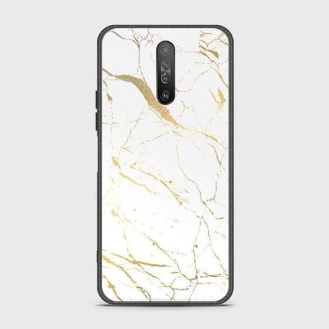 Xiaomi Poco X2 Cover - White Marble Series 2 - HQ Ultra Shine Premium Infinity Glass Soft Silicon Borders Case