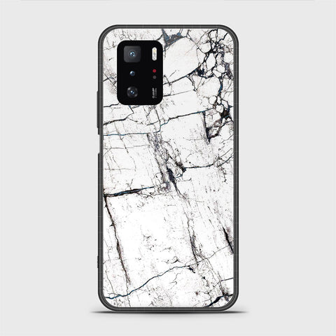 Xiaomi Poco X3 GT Cover - White Marble Series 2 - HQ Ultra Shine Premium Infinity Glass Soft Silicon Borders Case