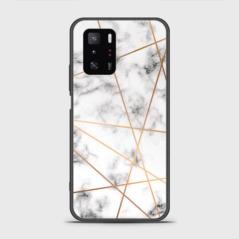 Xiaomi Poco X3 GT Cover - White Marble Series 2 - HQ Ultra Shine Premium Infinity Glass Soft Silicon Borders Case