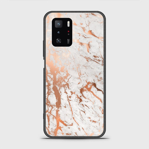 Xiaomi Poco X3 GT Cover - White Marble Series 2 - HQ Ultra Shine Premium Infinity Glass Soft Silicon Borders Case