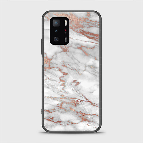 Xiaomi Poco X3 GT Cover - White Marble Series 2 - HQ Ultra Shine Premium Infinity Glass Soft Silicon Borders Case