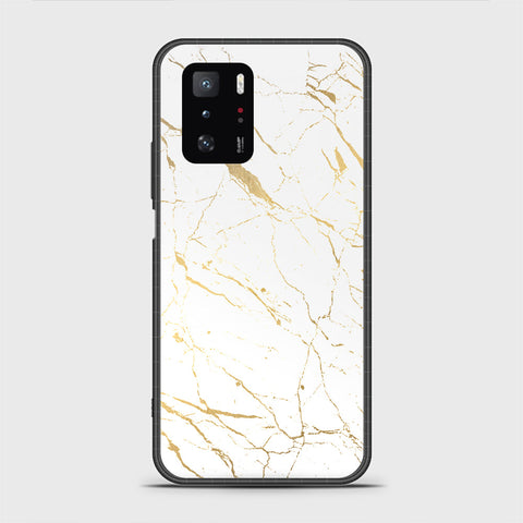 Xiaomi Poco X3 GT Cover - White Marble Series 2 - HQ Ultra Shine Premium Infinity Glass Soft Silicon Borders Case