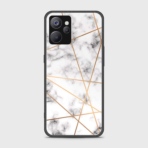 Realme 10 5G Cover- White Marble Series 2 - HQ Ultra Shine Premium Infinity Glass Soft Silicon Borders Case