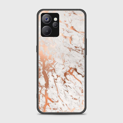 Realme 10T Cover- White Marble Series 2 - HQ Ultra Shine Premium Infinity Glass Soft Silicon Borders Case