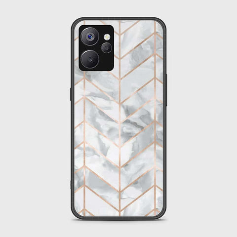 Realme 10T Cover- White Marble Series 2 - HQ Ultra Shine Premium Infinity Glass Soft Silicon Borders Case