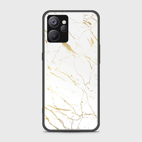 Realme 10 5G Cover- White Marble Series 2 - HQ Ultra Shine Premium Infinity Glass Soft Silicon Borders Case