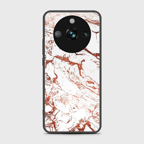 Realme 11 Pro Plus Cover- White Marble Series 2 - HQ Ultra Shine Premium Infinity Glass Soft Silicon Borders Case