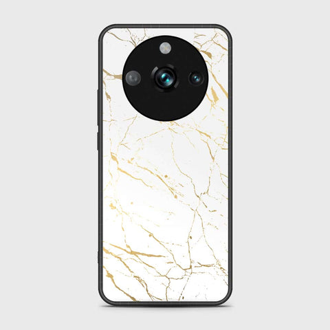 Realme 11 Pro Plus Cover- White Marble Series 2 - HQ Ultra Shine Premium Infinity Glass Soft Silicon Borders Case