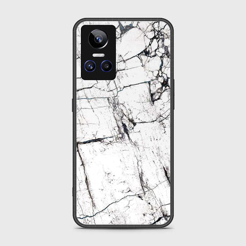 Realme GT Neo 3 Cover- White Marble Series 2 - HQ Ultra Shine Premium Infinity Glass Soft Silicon Borders Case