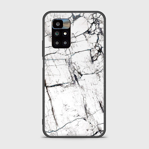 Xiaomi Redmi 10 Cover - White Marble Series 2 - HQ Ultra Shine Premium Infinity Glass Soft Silicon Borders Case