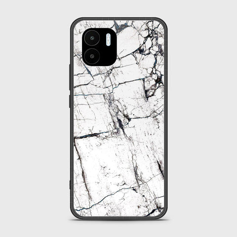 Xiaomi Redmi A2 2023 Cover - White Marble Series 2 - HQ Ultra Shine Premium Infinity Glass Soft Silicon Borders Case