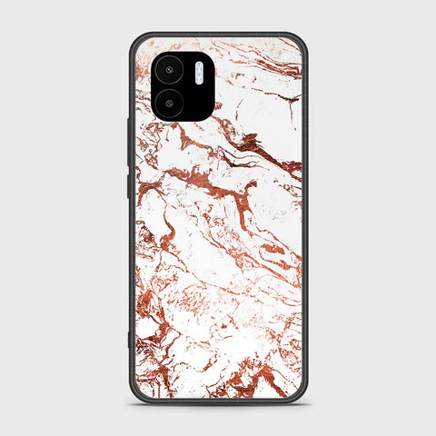 Xiaomi Redmi A2 2023 Cover - White Marble Series 2 - HQ Ultra Shine Premium Infinity Glass Soft Silicon Borders Case