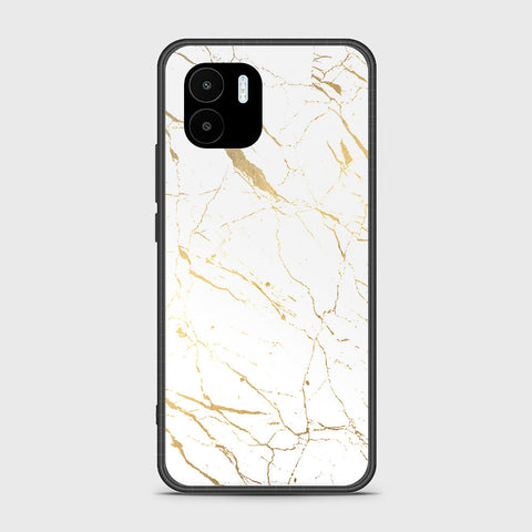 Xiaomi Redmi A2 2023 Cover - White Marble Series 2 - HQ Ultra Shine Premium Infinity Glass Soft Silicon Borders Case