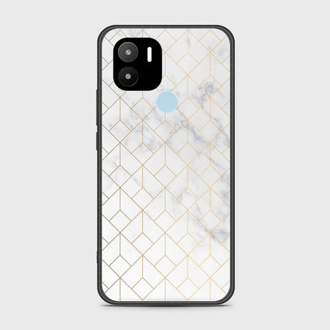 Xiaomi Redmi A2 Plus Cover- White Marble Series 2 - HQ Ultra Shine Premium Infinity Glass Soft Silicon Borders Case