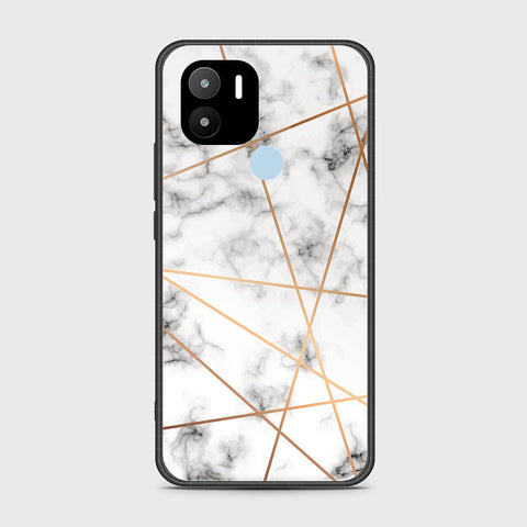 Xiaomi Redmi A2 Plus Cover- White Marble Series 2 - HQ Ultra Shine Premium Infinity Glass Soft Silicon Borders Case