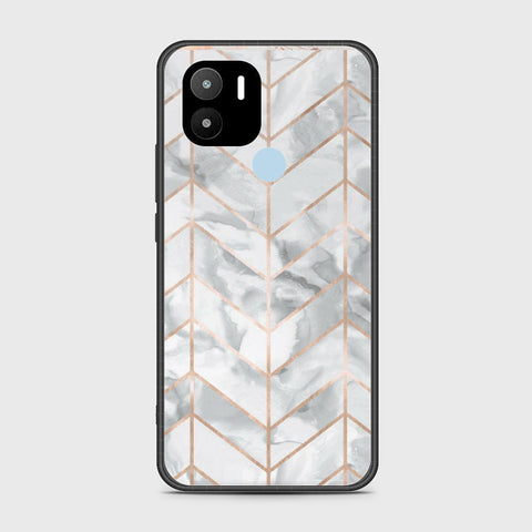 Xiaomi Redmi A2 Plus Cover- White Marble Series 2 - HQ Ultra Shine Premium Infinity Glass Soft Silicon Borders Case