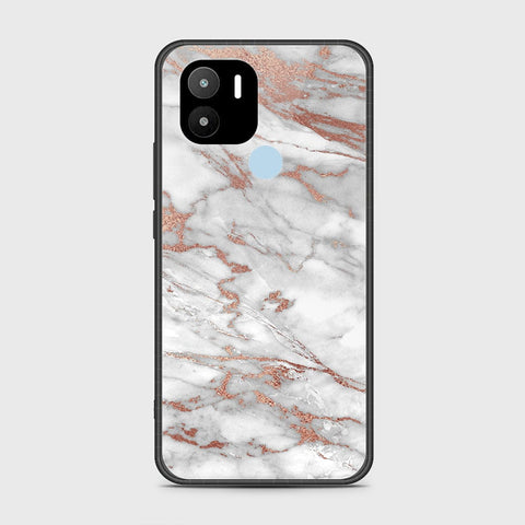 Xiaomi Redmi A2 Plus Cover- White Marble Series 2 - HQ Ultra Shine Premium Infinity Glass Soft Silicon Borders Case