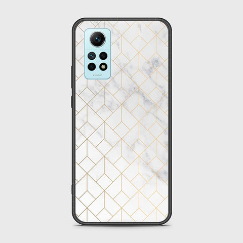 Xiaomi Redmi Note 12 Pro 4G Cover- White Marble Series 2 - HQ Ultra Shine Premium Infinity Glass Soft Silicon Borders Case