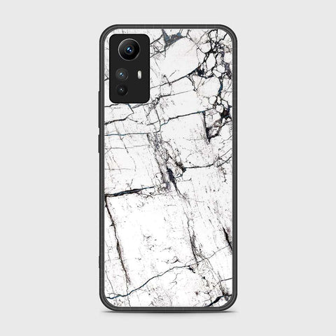 Xiaomi Redmi Note 12S Cover- White Marble Series 2 - HQ Ultra Shine Premium Infinity Glass Soft Silicon Borders Case