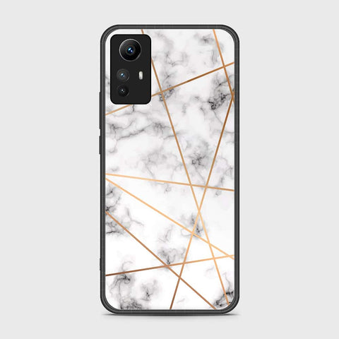 Xiaomi Redmi Note 12S Cover- White Marble Series 2 - HQ Ultra Shine Premium Infinity Glass Soft Silicon Borders Case