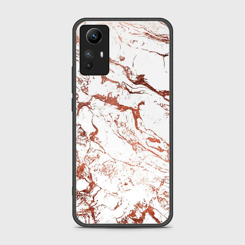 Xiaomi Redmi Note 12S Cover- White Marble Series 2 - HQ Ultra Shine Premium Infinity Glass Soft Silicon Borders Case