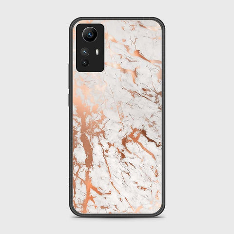 Xiaomi Redmi Note 12S Cover- White Marble Series 2 - HQ Ultra Shine Premium Infinity Glass Soft Silicon Borders Case