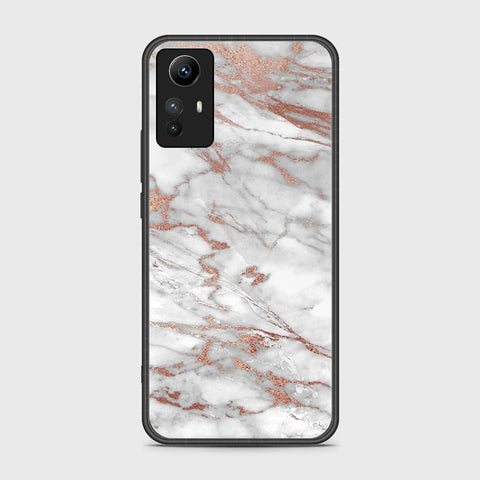 Xiaomi Redmi Note 12S Cover- White Marble Series 2 - HQ Ultra Shine Premium Infinity Glass Soft Silicon Borders Case