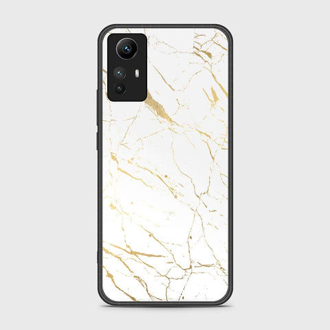 Xiaomi Redmi Note 12S Cover- White Marble Series 2 - HQ Ultra Shine Premium Infinity Glass Soft Silicon Borders Case