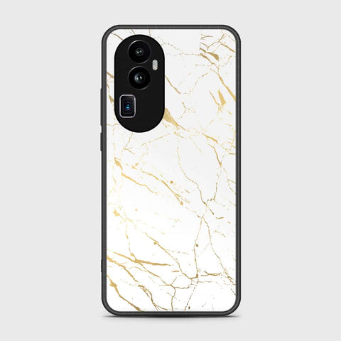 Oppo Reno 10 Pro Plus Cover- White Marble Series 2 - HQ Ultra Shine Premium Infinity Glass Soft Silicon Borders Case