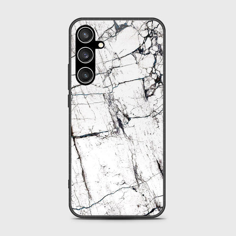 Samsung Galaxy S23 FE  Cover- White Marble Series 2 - HQ Ultra Shine Premium Infinity Glass Soft Silicon Borders Case