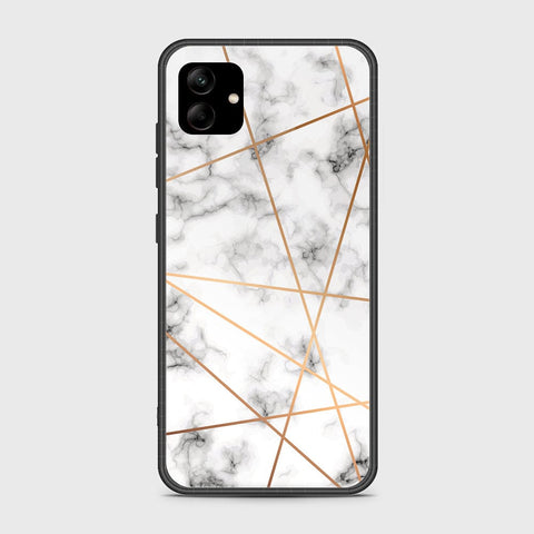 Samsung Galaxy A04 Cover- White Marble Series 2 - HQ Ultra Shine Premium Infinity Glass Soft Silicon Borders Case