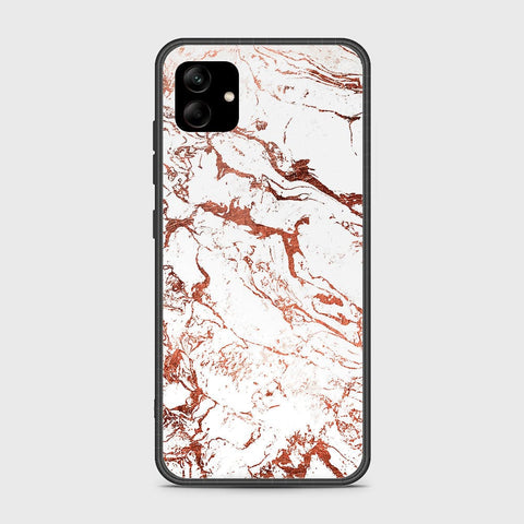 Samsung Galaxy A04 Cover- White Marble Series 2 - HQ Ultra Shine Premium Infinity Glass Soft Silicon Borders Case