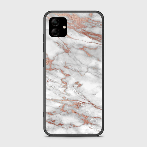 Samsung Galaxy A04 Cover- White Marble Series 2 - HQ Ultra Shine Premium Infinity Glass Soft Silicon Borders Case