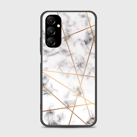 Samsung Galaxy A05s Cover- White Marble Series 2 - HQ Ultra Shine Premium Infinity Glass Soft Silicon Borders Case