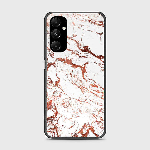 Samsung Galaxy A05s Cover- White Marble Series 2 - HQ Ultra Shine Premium Infinity Glass Soft Silicon Borders Case