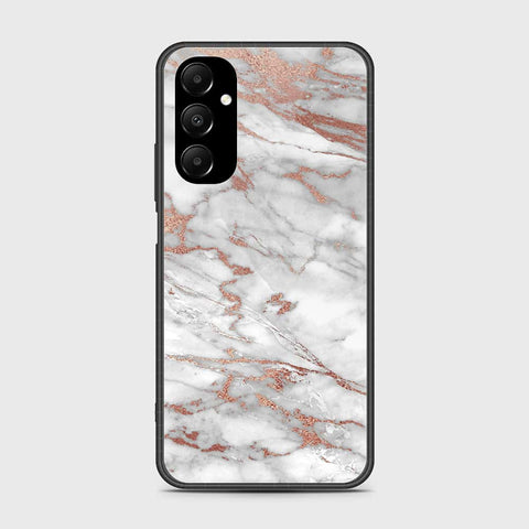 Samsung Galaxy A05s Cover- White Marble Series 2 - HQ Ultra Shine Premium Infinity Glass Soft Silicon Borders Case