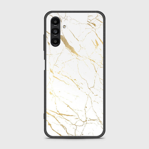 Samsung Galaxy A04s Cover- White Marble Series 2 - HQ Ultra Shine Premium Infinity Glass Soft Silicon Borders Case