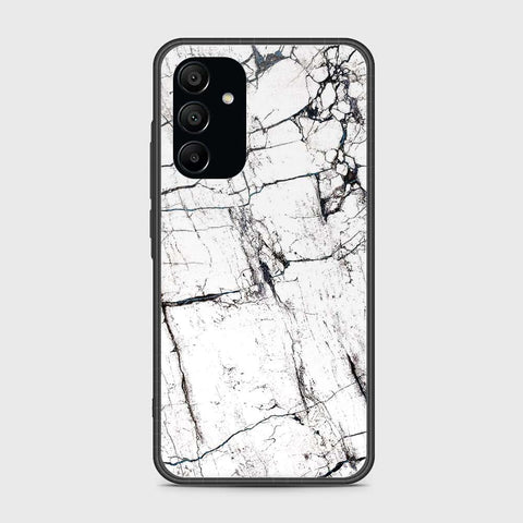 Samsung Galaxy A15 5G Cover- White Marble Series 2 - HQ Ultra Shine Premium Infinity Glass Soft Silicon Borders Case